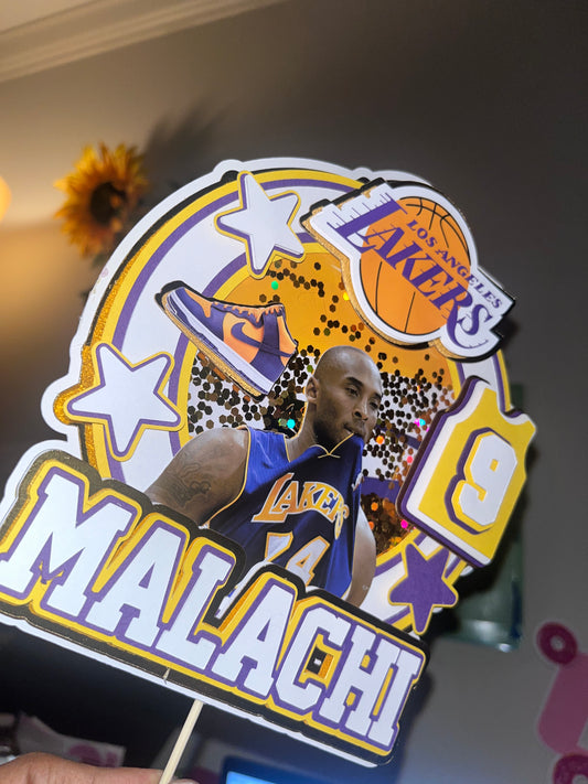 Lakers Themed Cake Topper