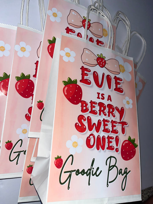 Berry Sweet One Party Favor Bags