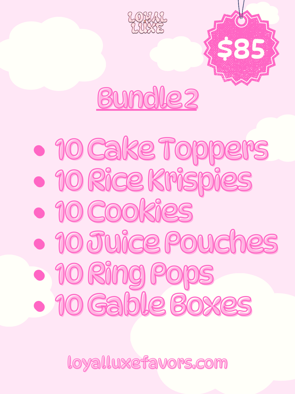 Party Decor and Favor Bundle Deals for Birthday Party or Event