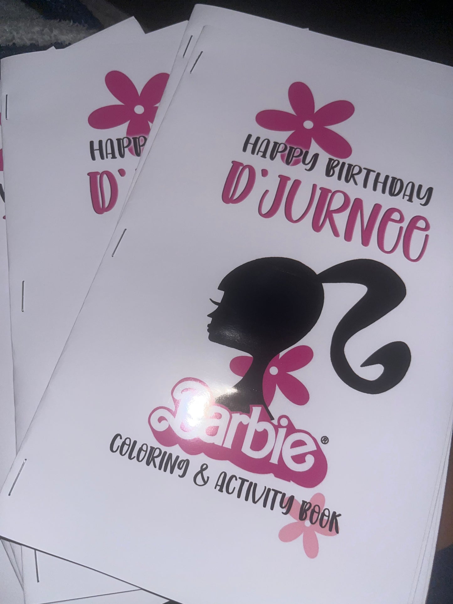 Custom Barbie Activity Books for Party Favors by Dozen
