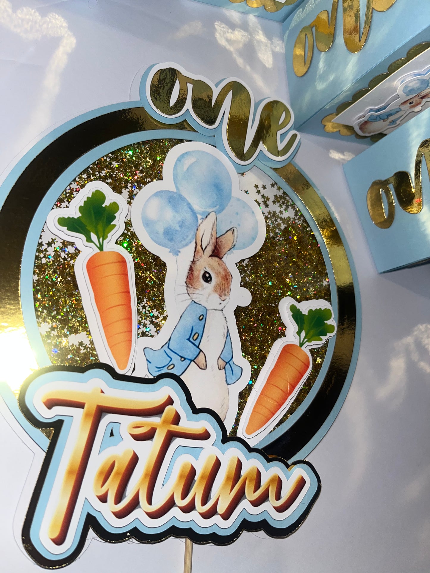 Peter Rabbit Cake Topper
