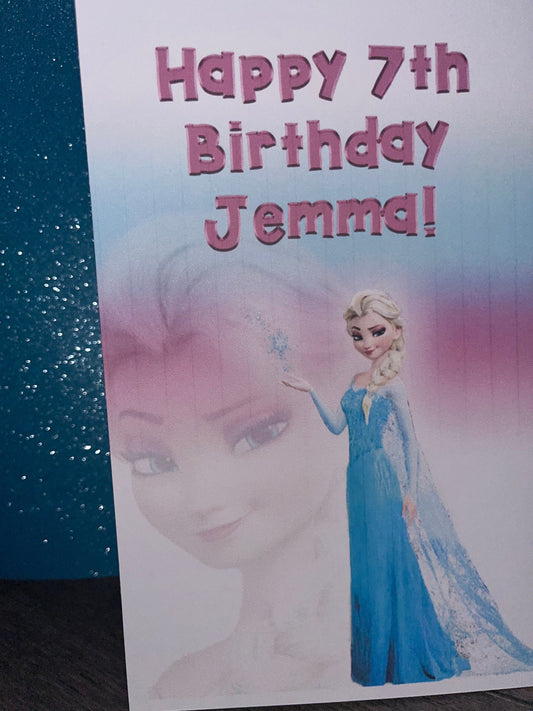 Frozen Elsa Anna Happy Birthday to You Birthday Favor Bag For Party Favors