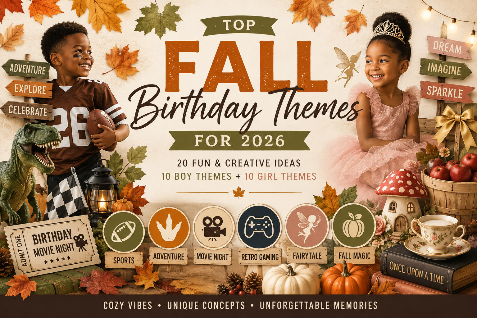🍂 Top Fall Birthday Themes for 2026