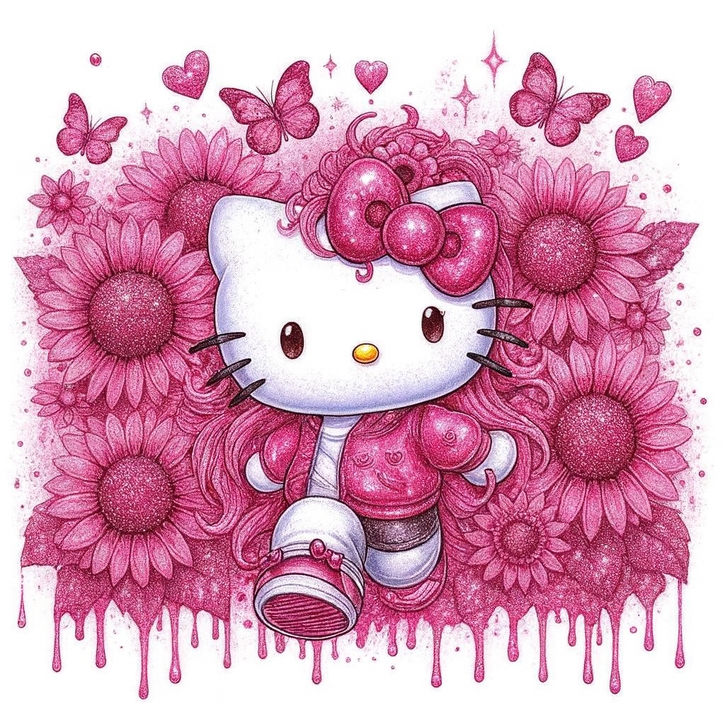 Hello Kitty Floral Designs