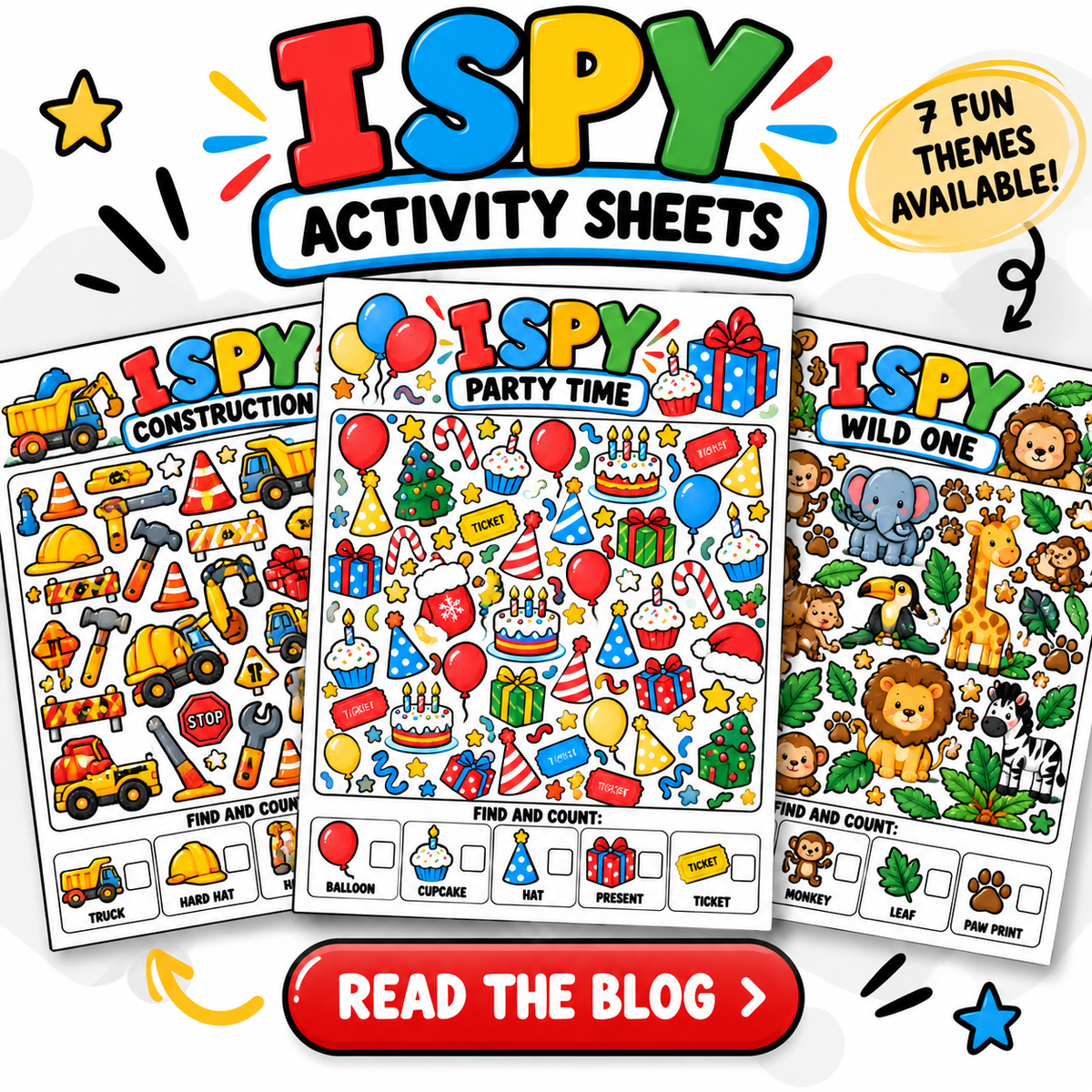 7 Fun I Spy Worksheets for Little Learners