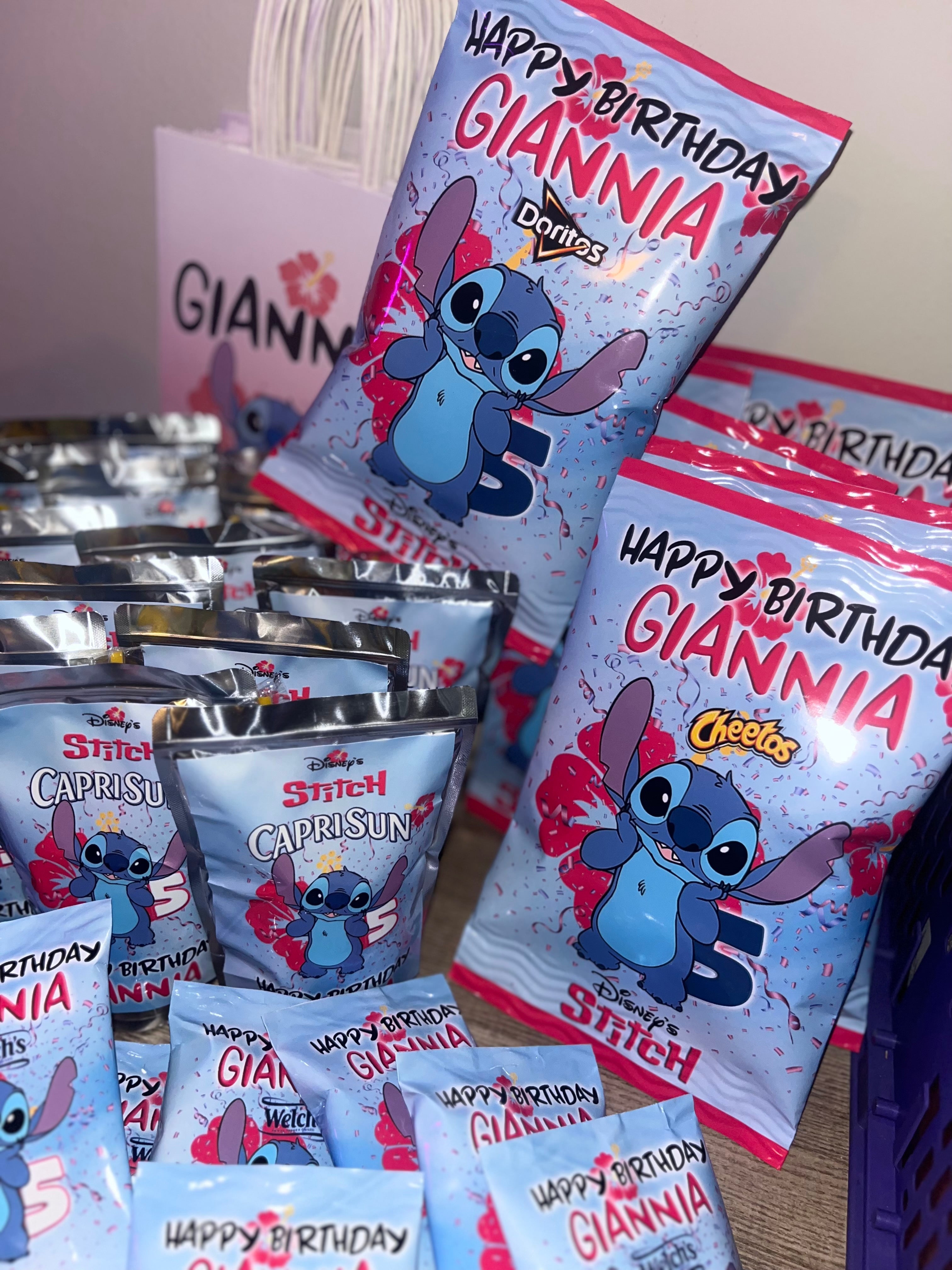 Stitch Custom Birthday Party Favors