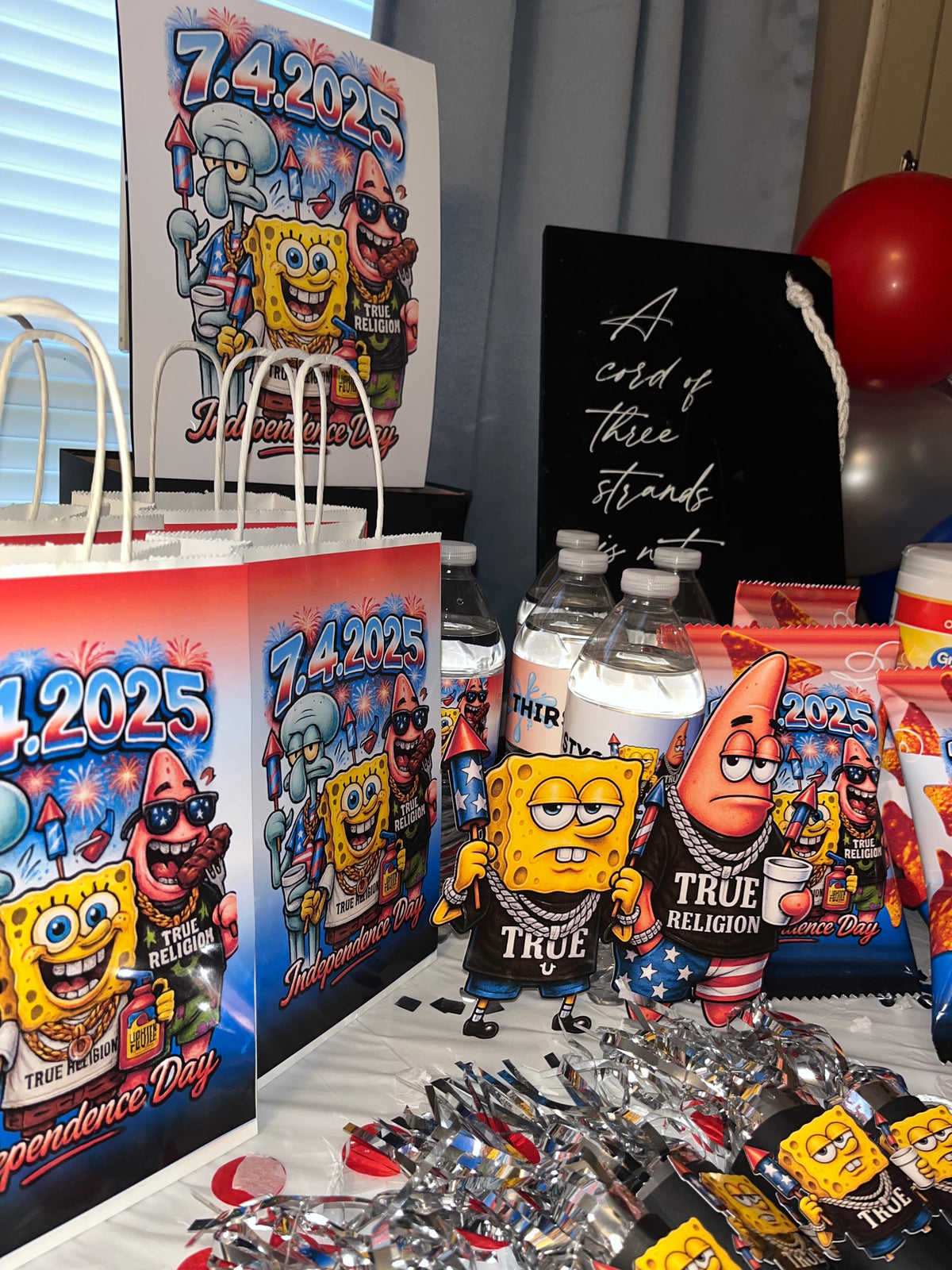 SpongeBob x True Religion Themed Party Favors