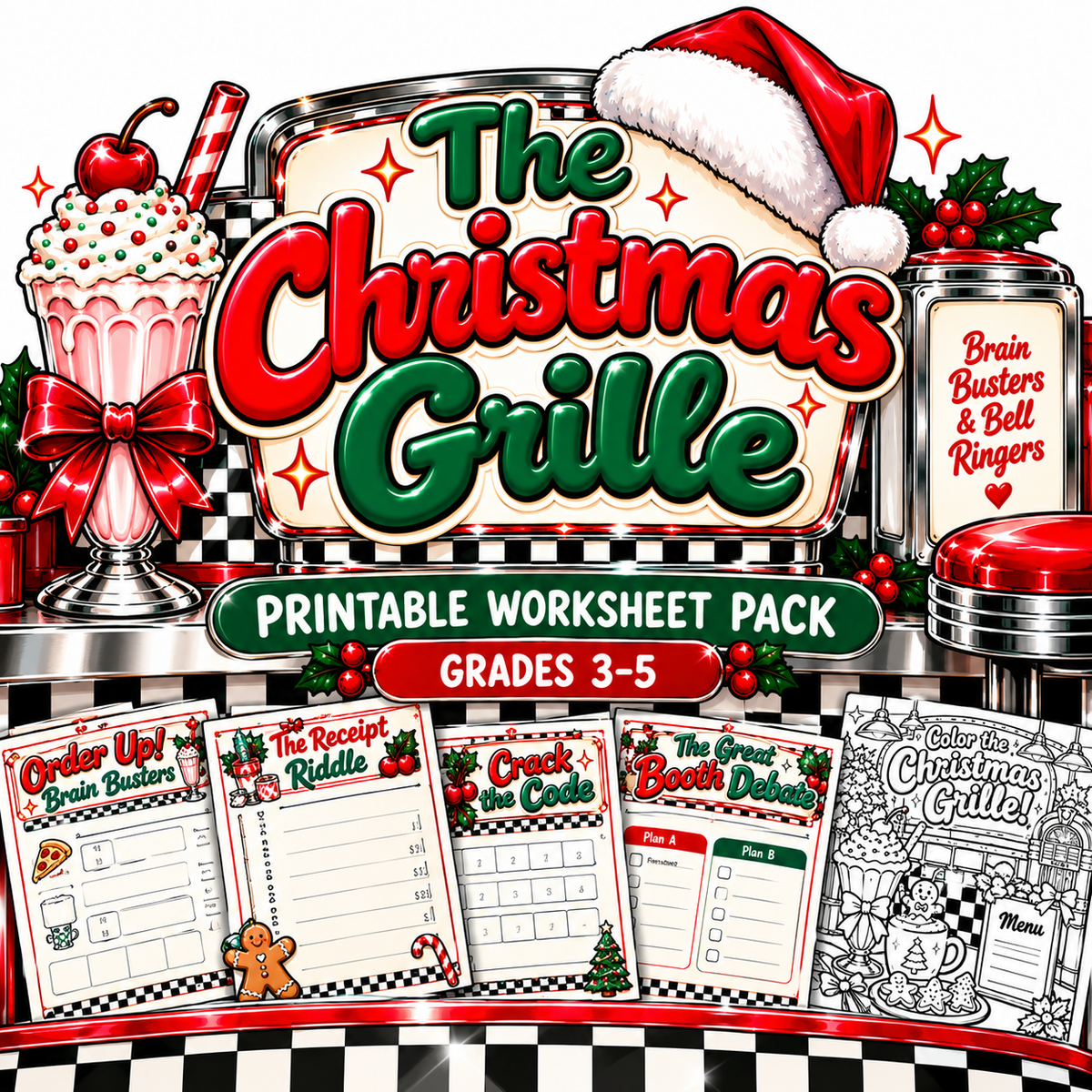 The Christmas Grille: Christmas Brain Busters & Bell Ringers 🍒🎄