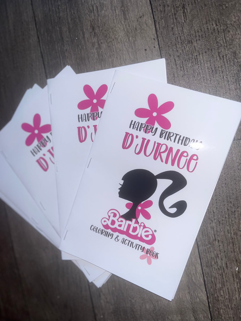 Custom Barbie Activity Books for Party Favors by Dozen