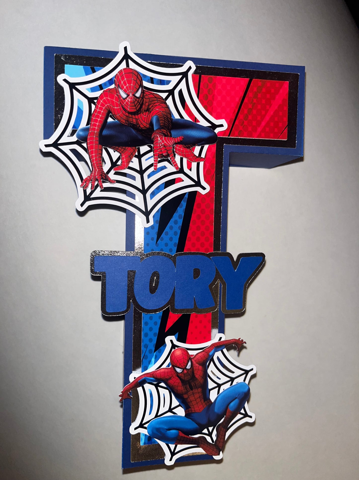 Spiderman 3D Letter