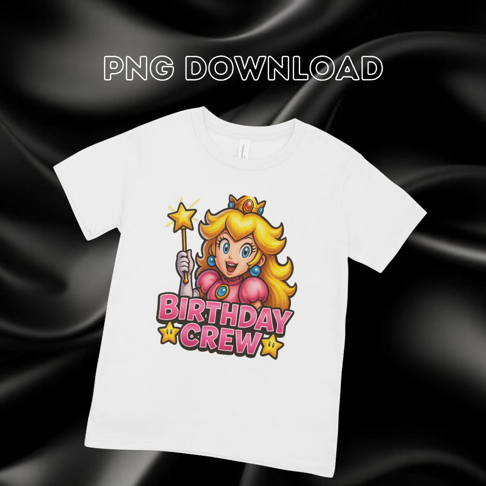Princess Peach Birthday Crew Download