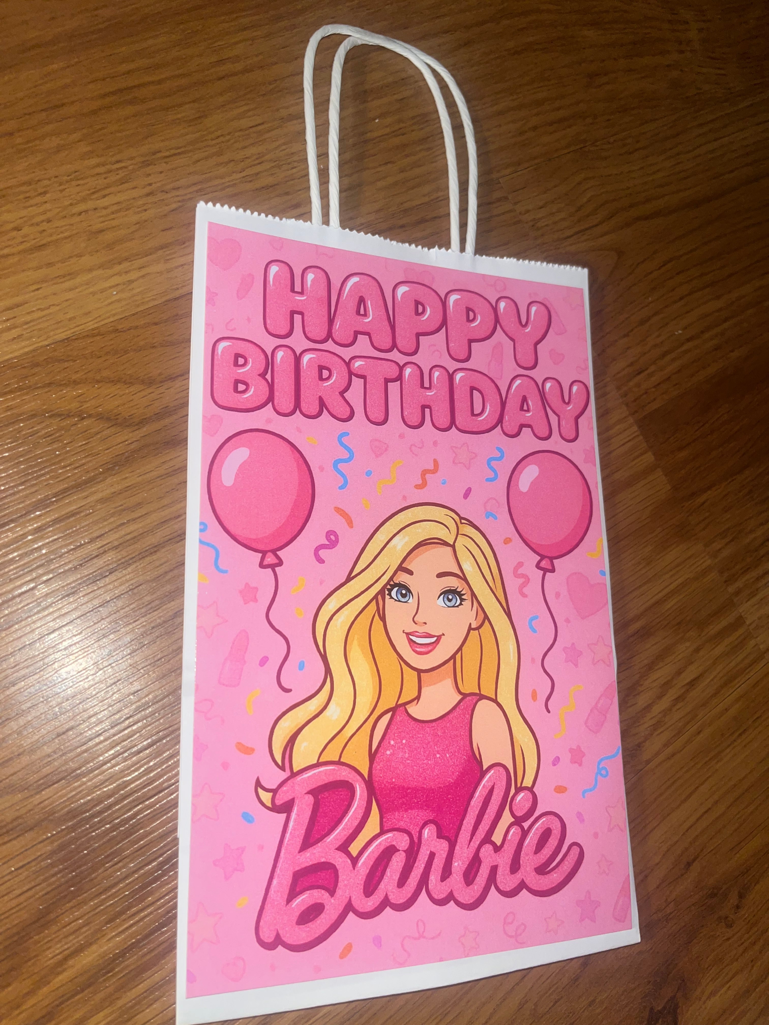 Simple Girl Party Themed Favor Bags with no Personalization