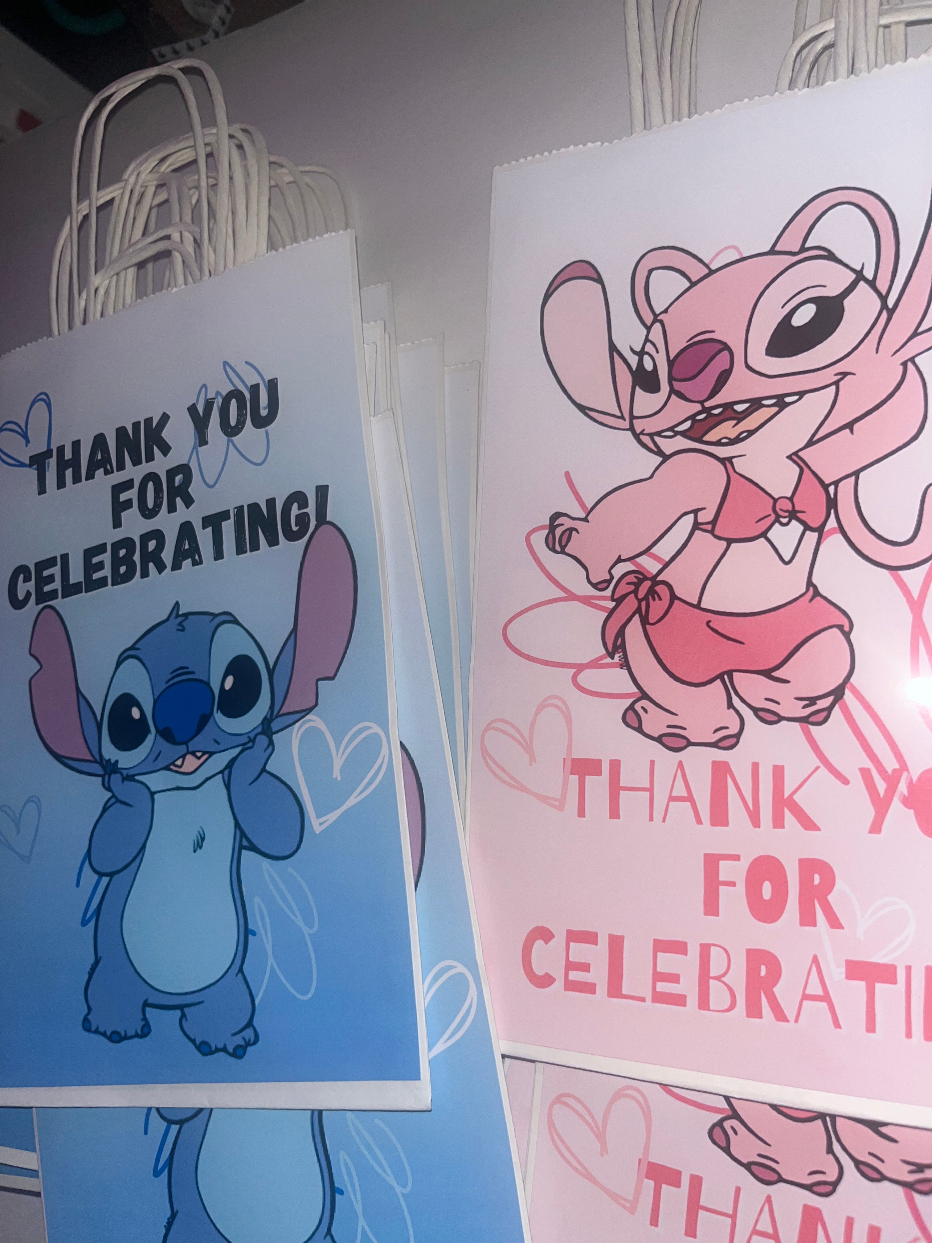 Stitch & Angel Favor Bags