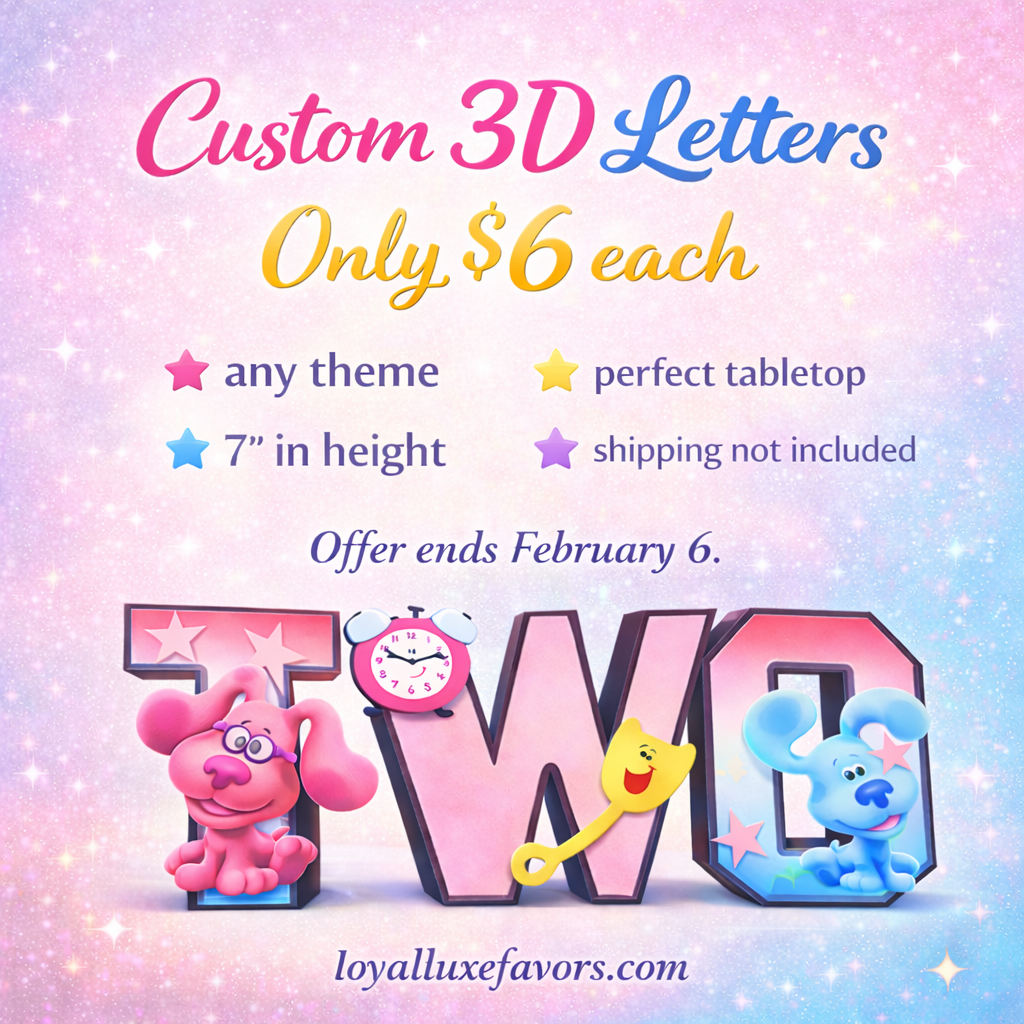 Custom 3D Letter - Any Theme