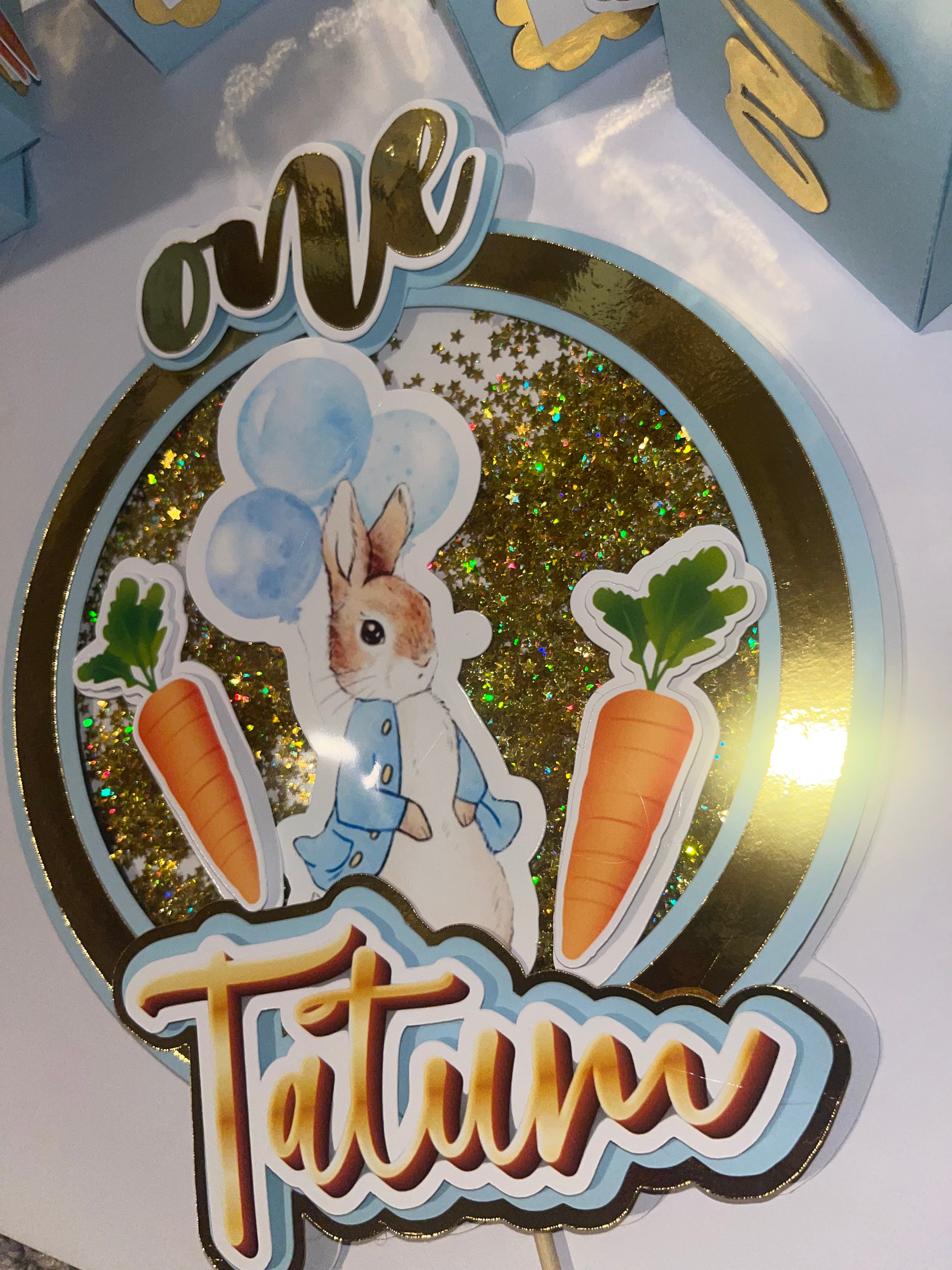 Peter Rabbit Cake Topper