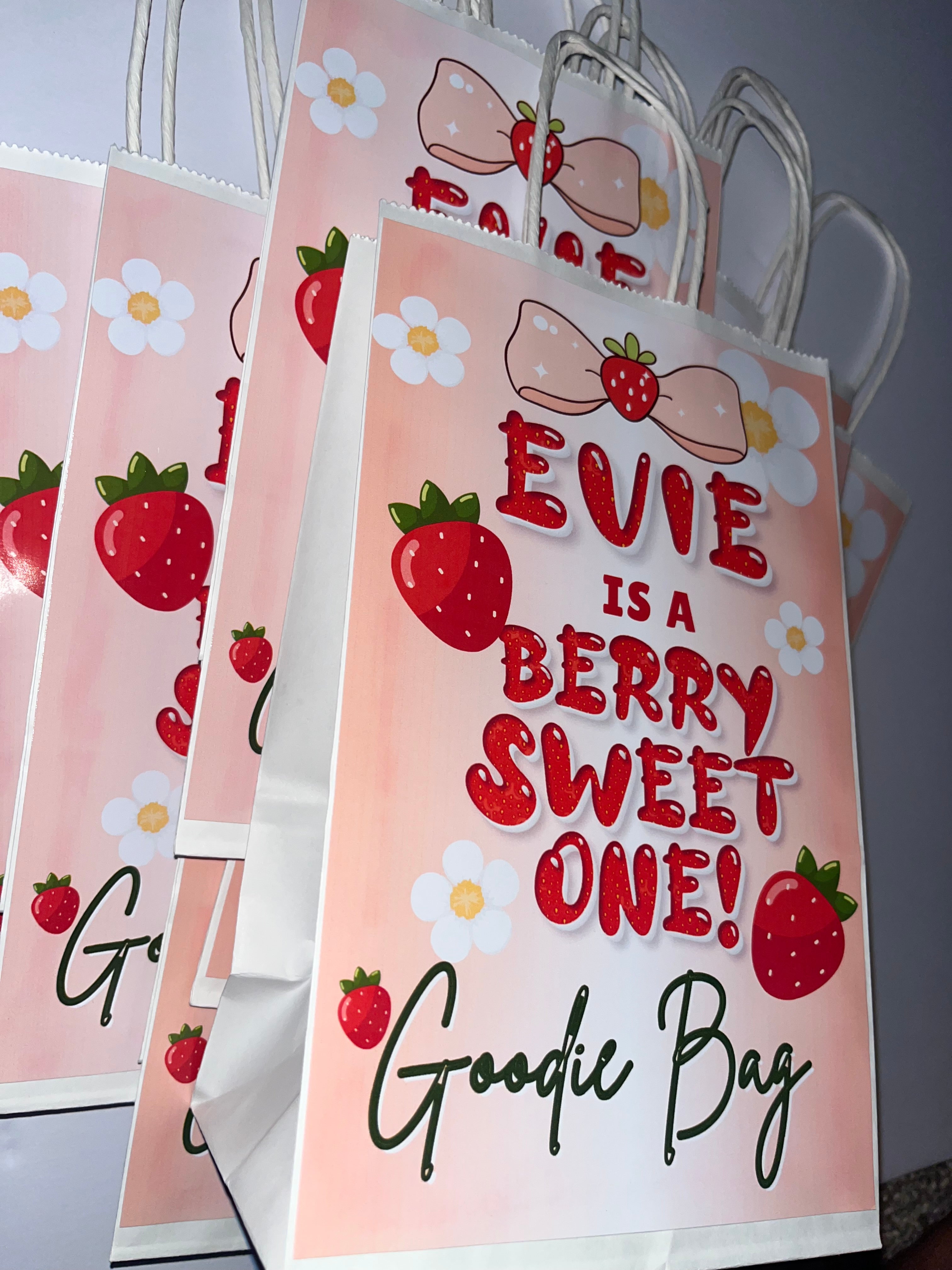 Berry Sweet One Party Favor Bags