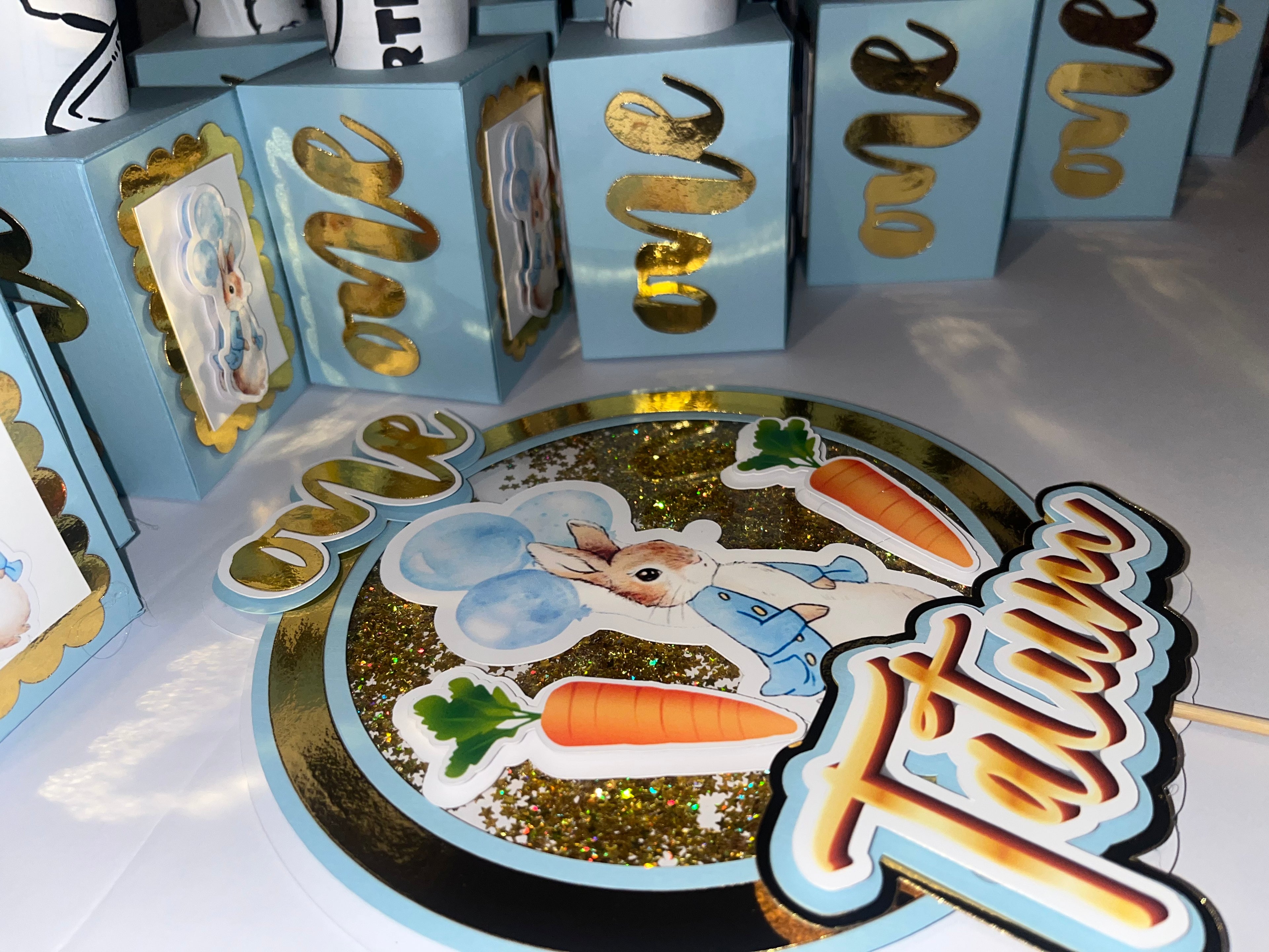 Peter Rabbit Cake Topper