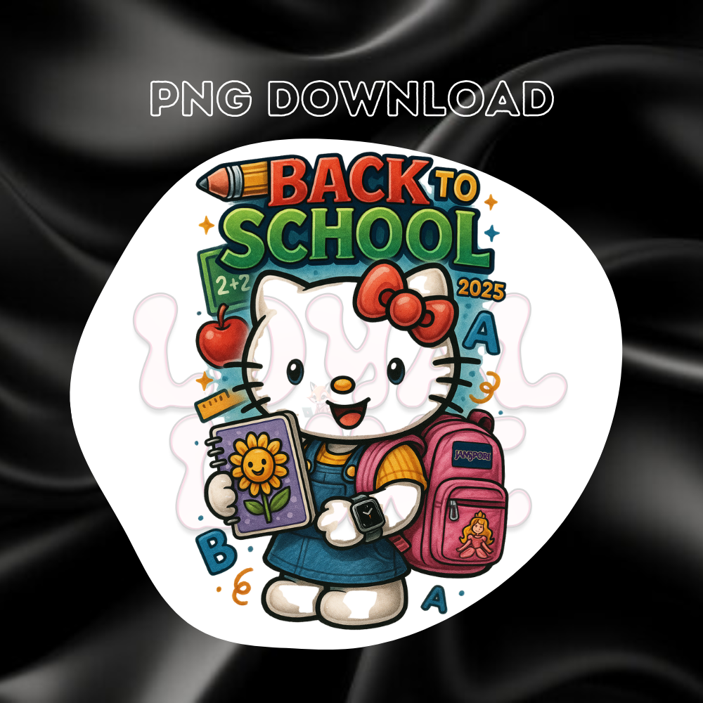 Hello Kitty Back to School PNG's