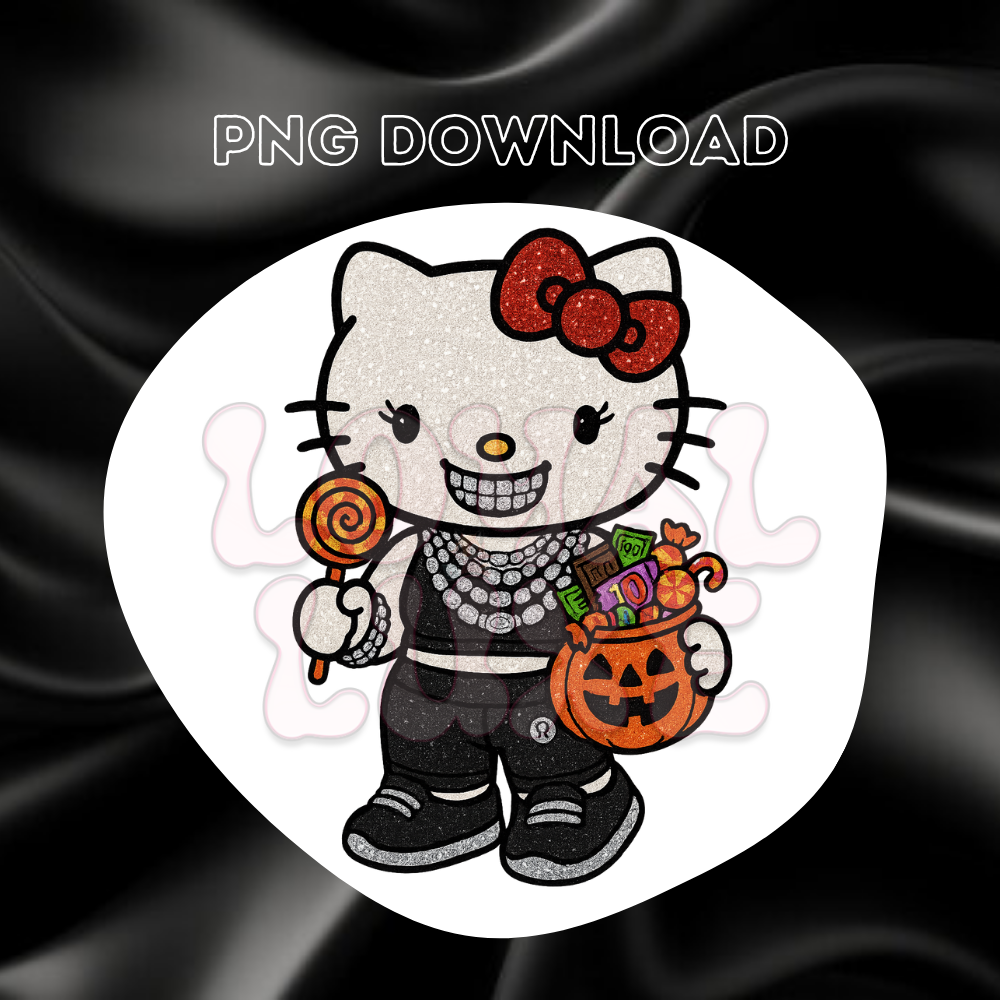Hello Kitty in Lulu Halloween PNG