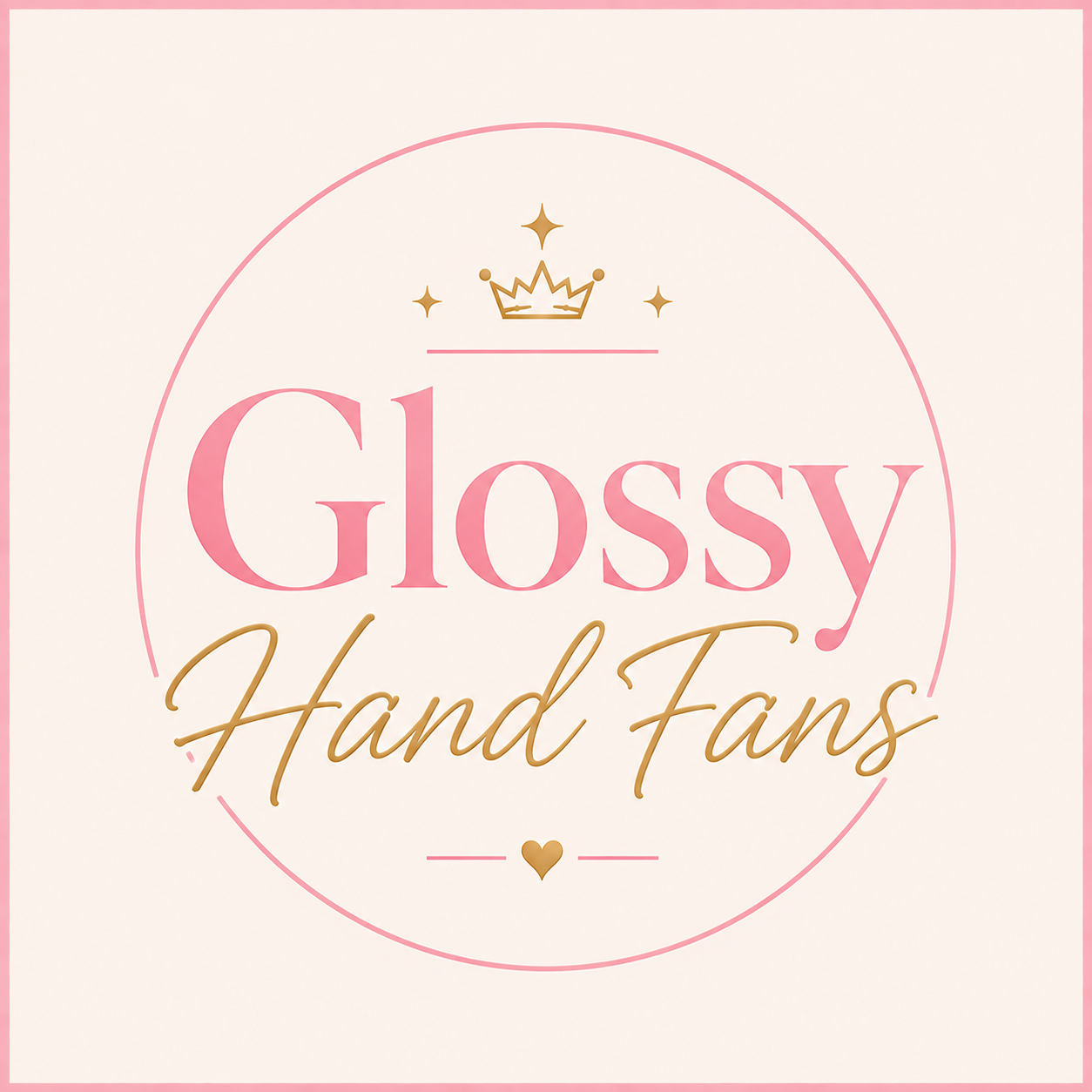 Custom Glossy Hand Fans