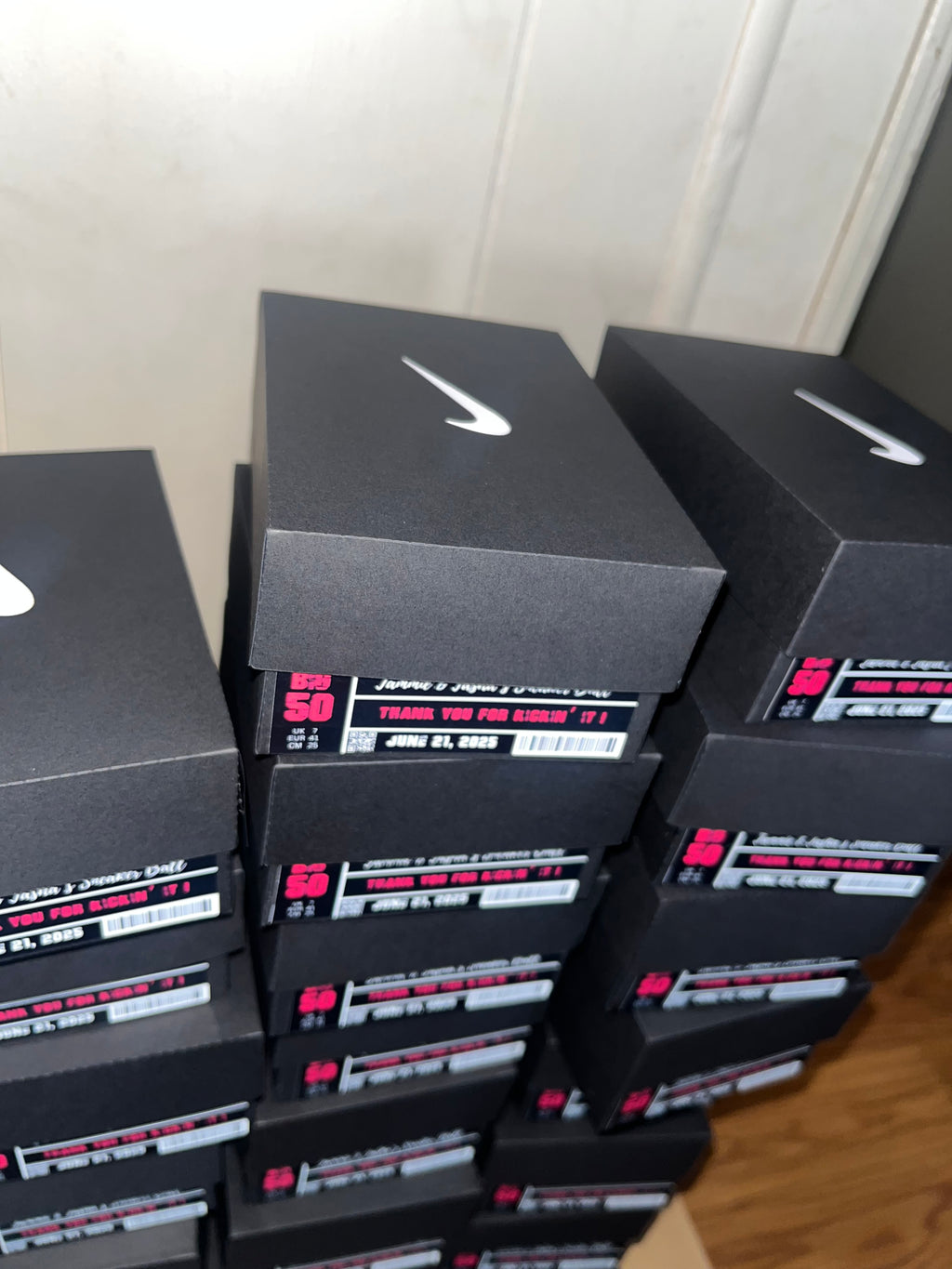 Custom Mini Shoe Box Party Favors with Lids