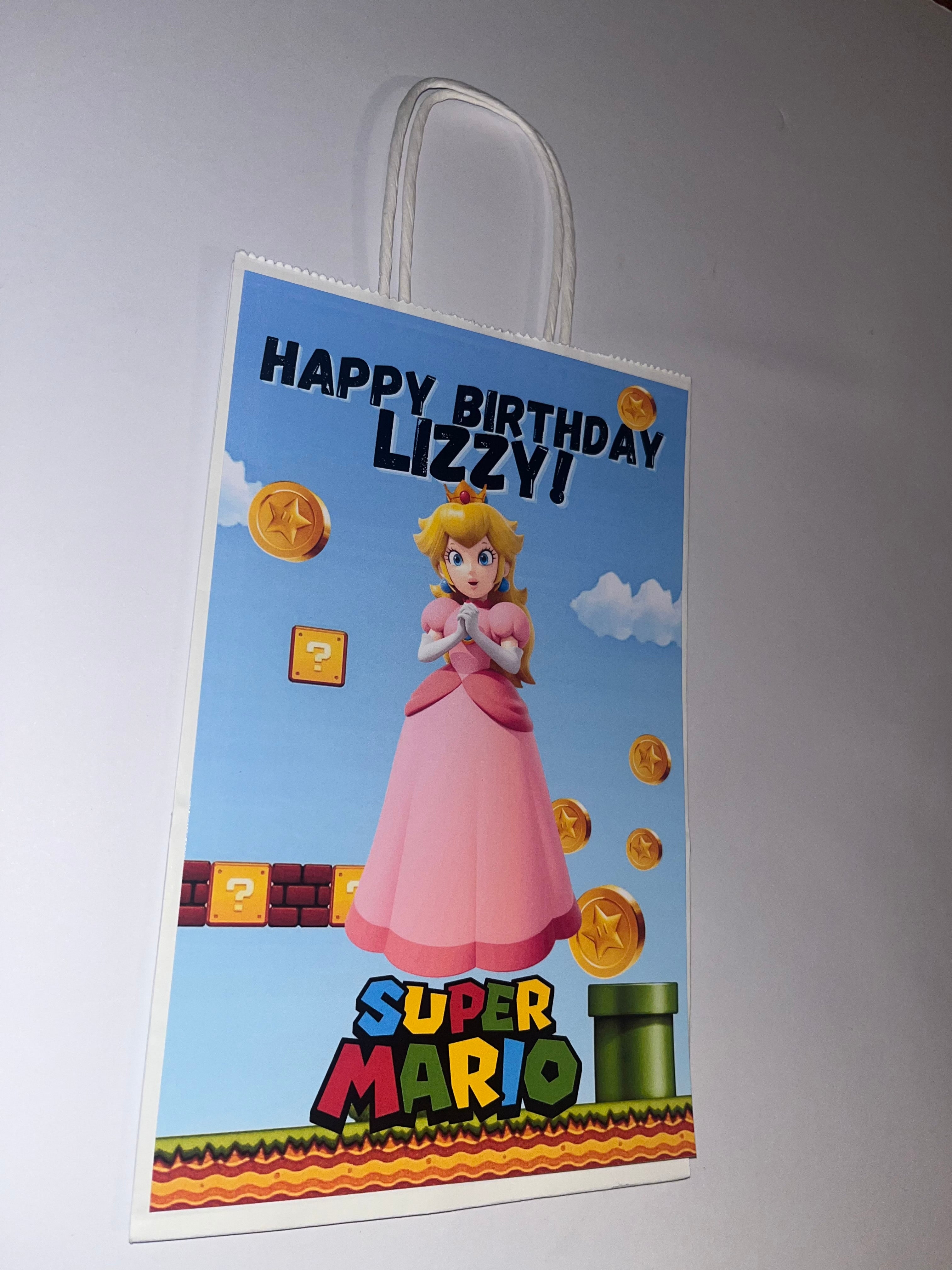 Super Mario Party Themed Favor Bags