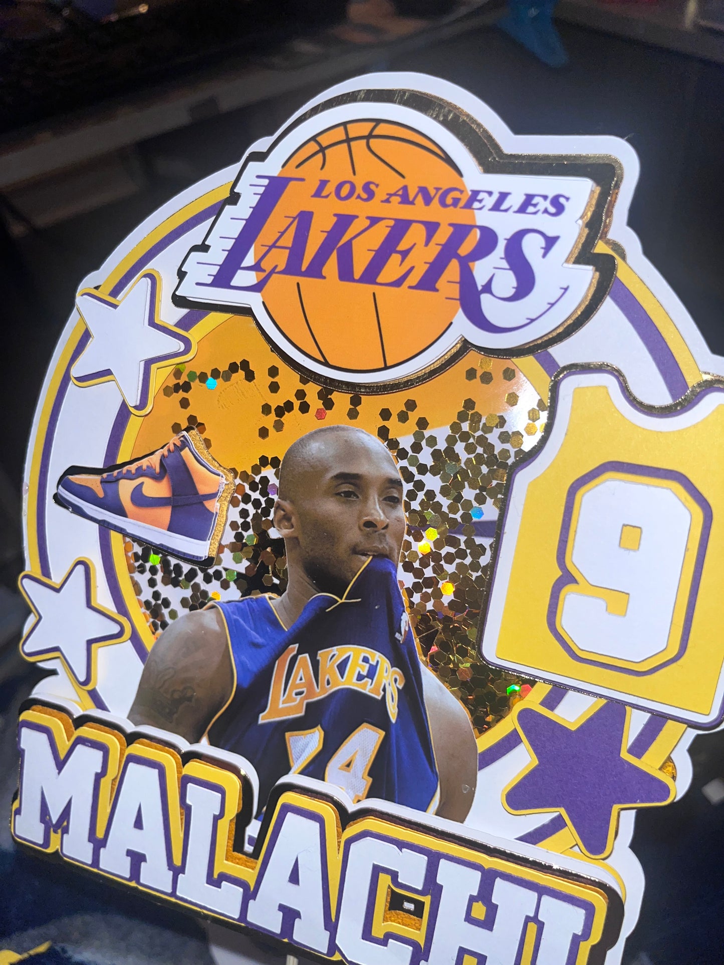 Lakers Themed Cake Topper