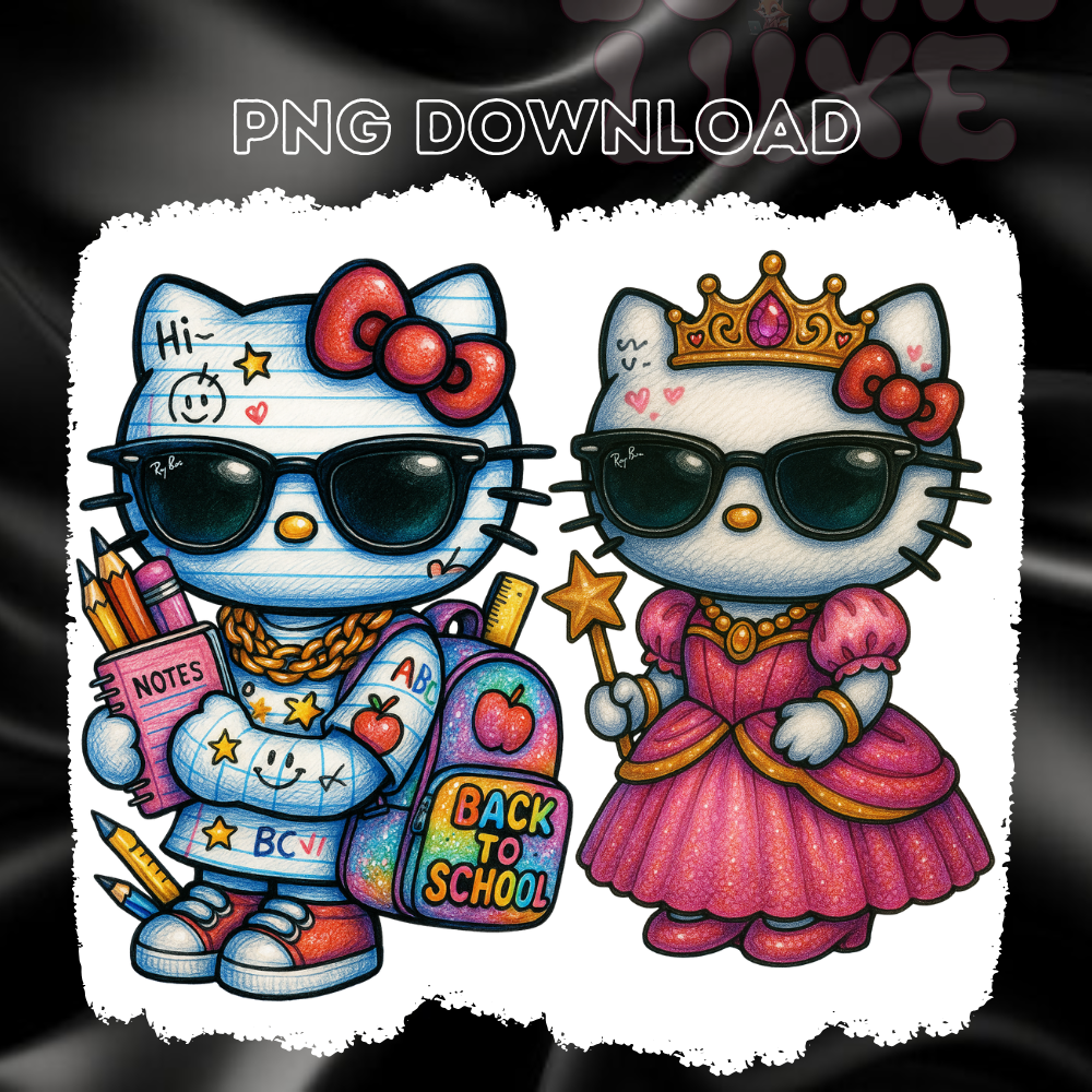 Hello Kitty Back to School PNG's