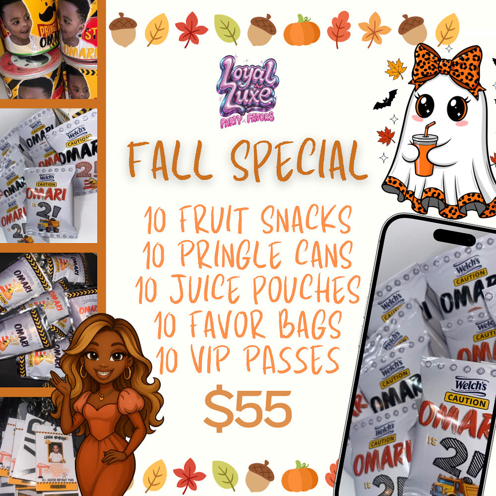 Fall Party Favor Special