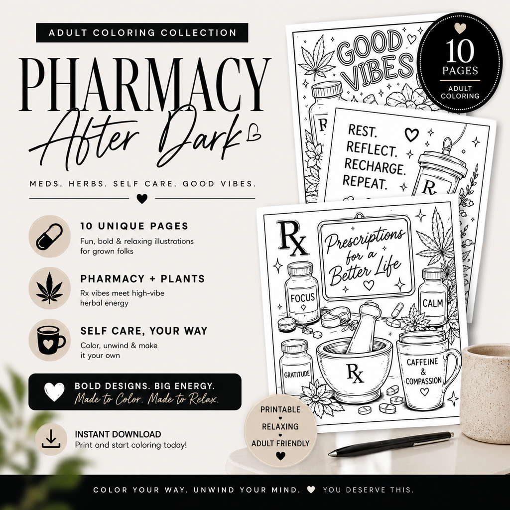 PHARMACY AFTER DARK | ADULT COLORING COLLECTION
