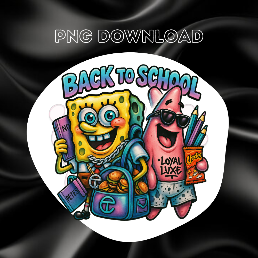 Spongebob x Dora Back to School Themed Images 2025
