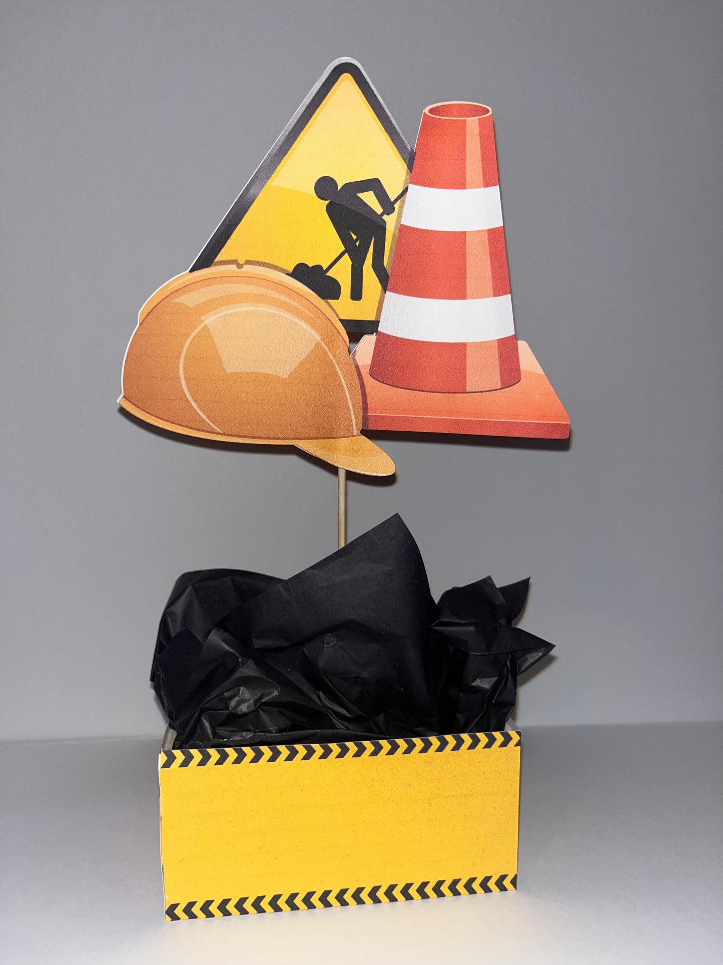 Construction Themed Centerpieces