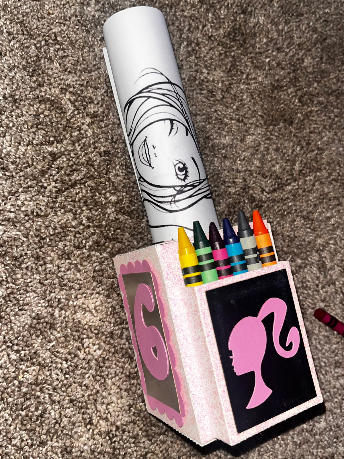 Coloruing Box 3D Coloring Boxes with Pages & Crayons *Any Theme! – Loyal Luxe