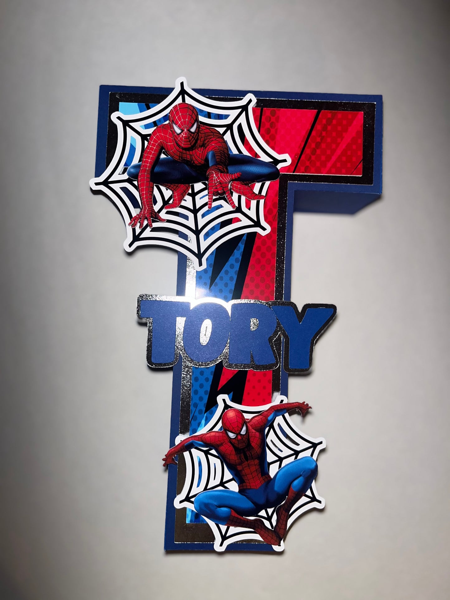 Spiderman 3D Letter