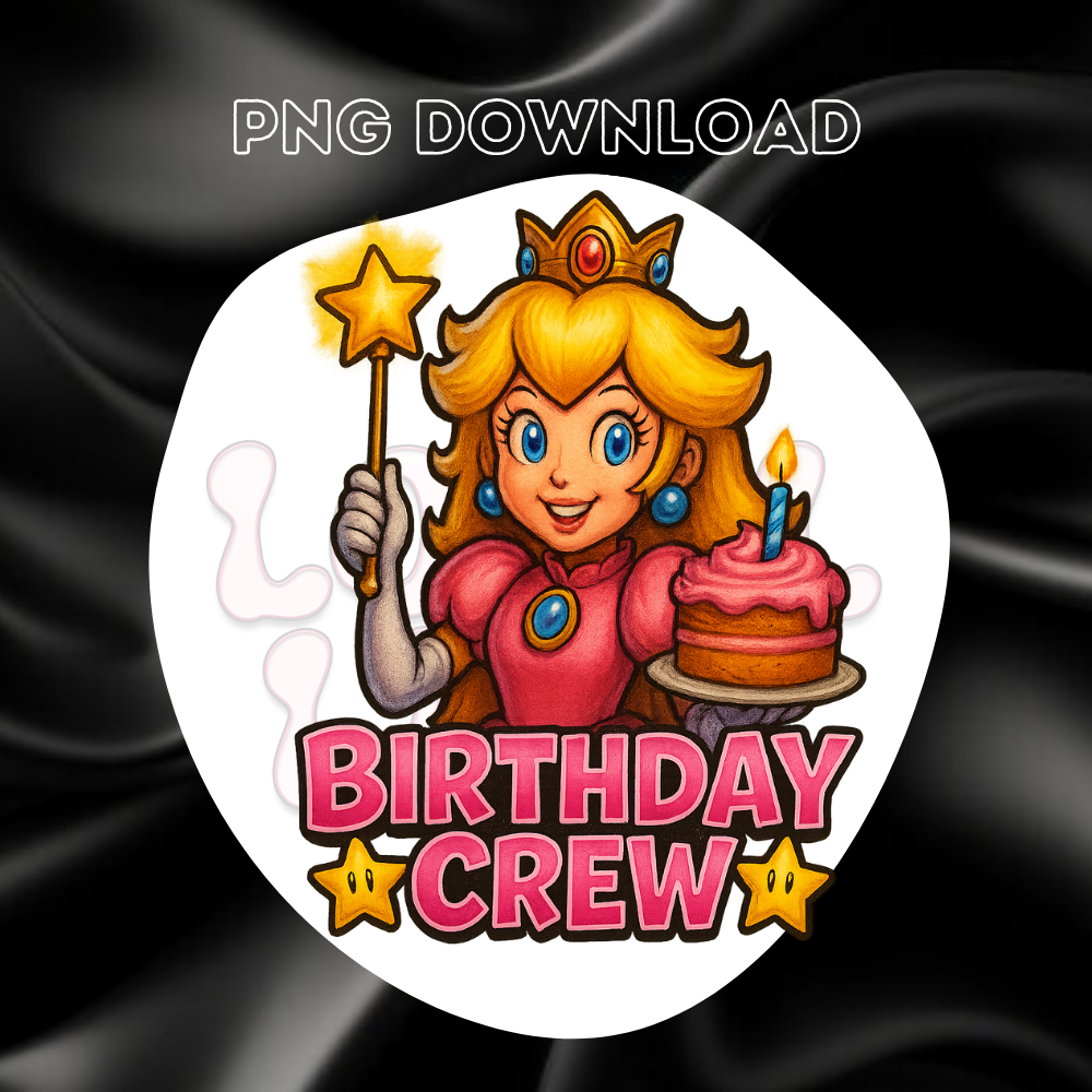 Princess Peach Birthday Crew Download