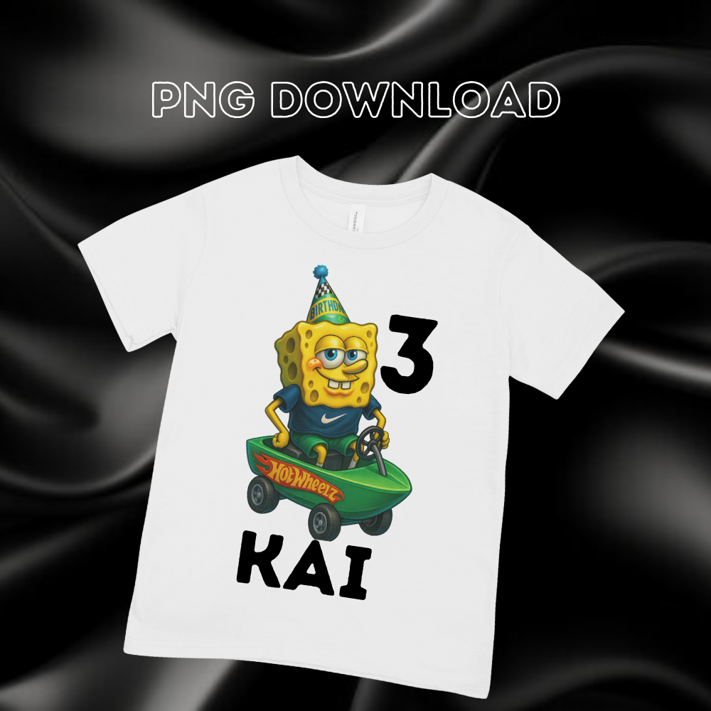 Spongebob x Hotwheels PNG