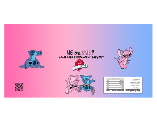 Stitch & Angel Airhead Gender Reveal PDF Download