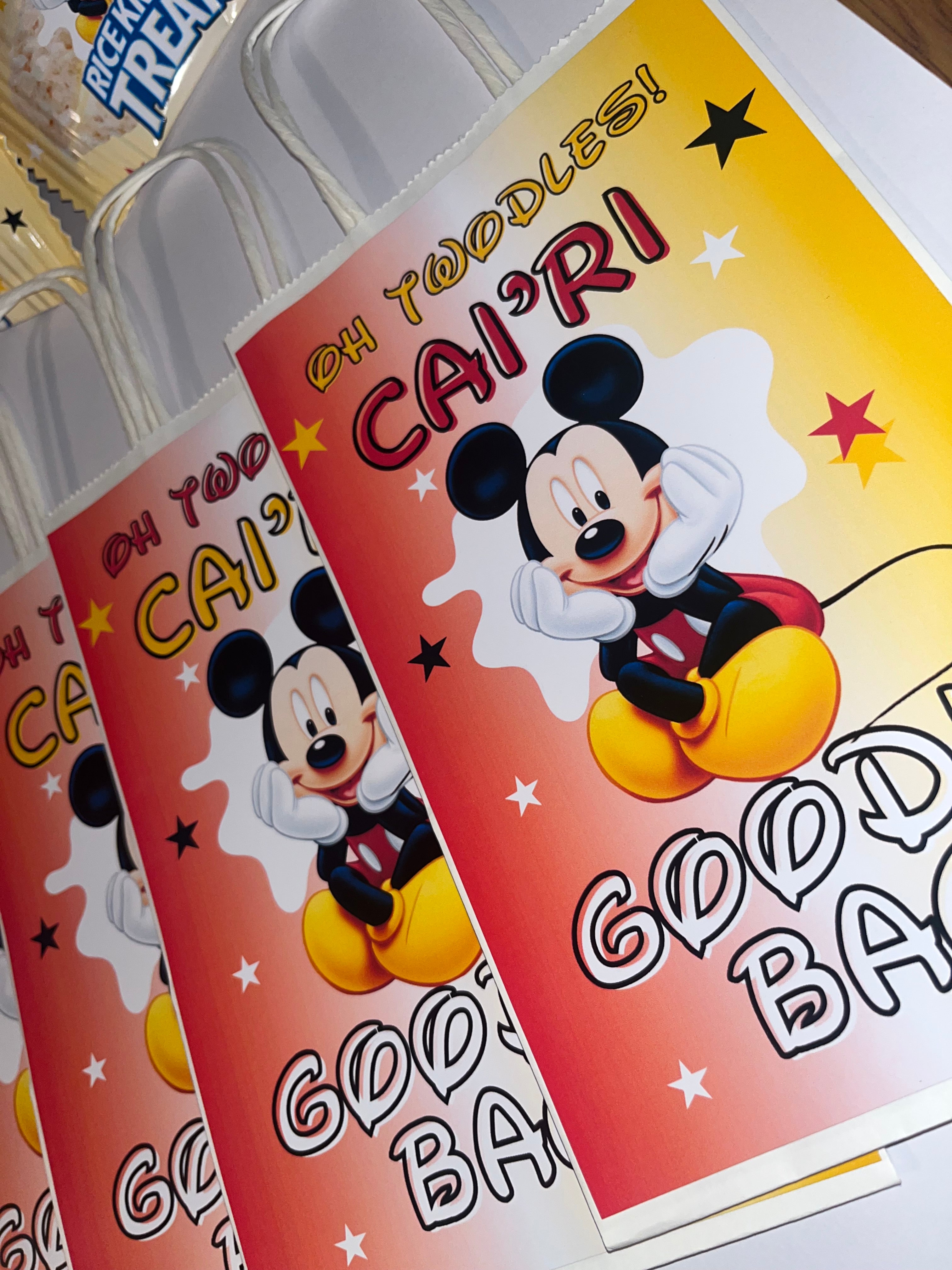 Mickey Mouse Party Favor Bags