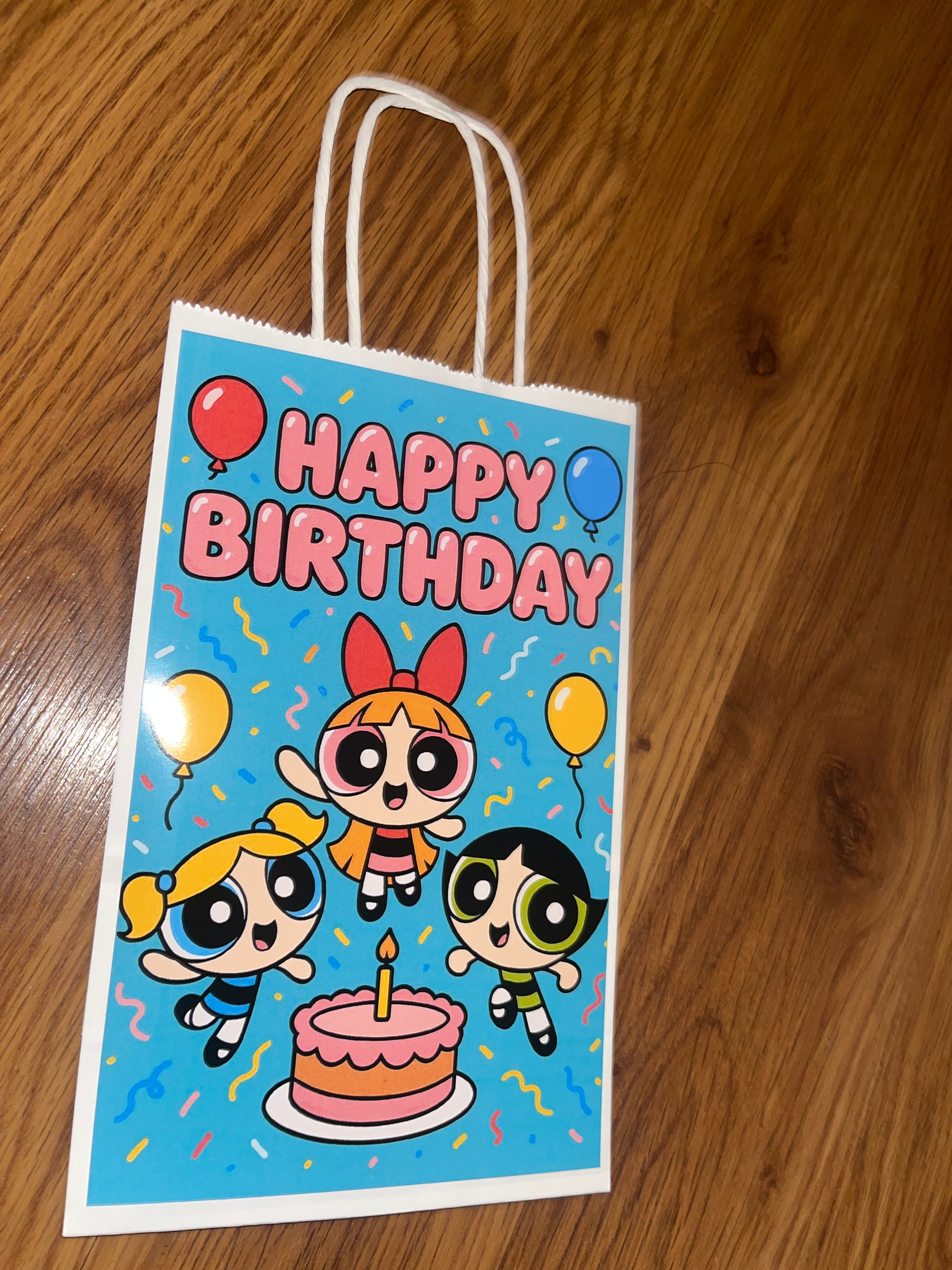 Simple Girl Party Themed Favor Bags with no Personalization
