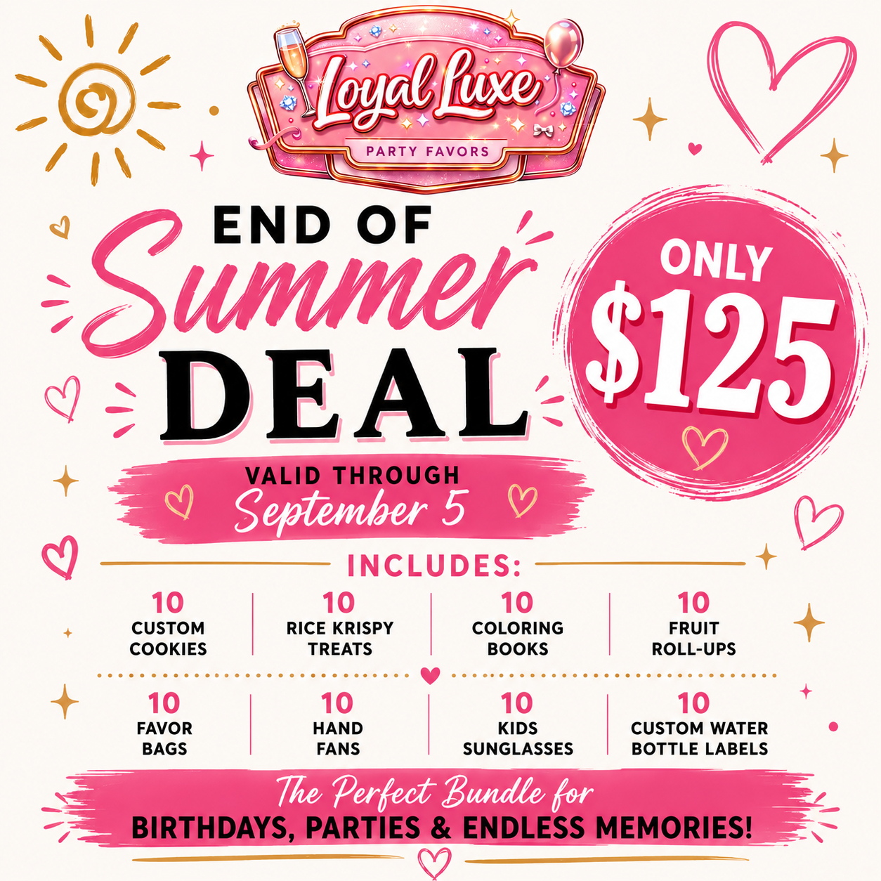 End of Summer Deal ☀️