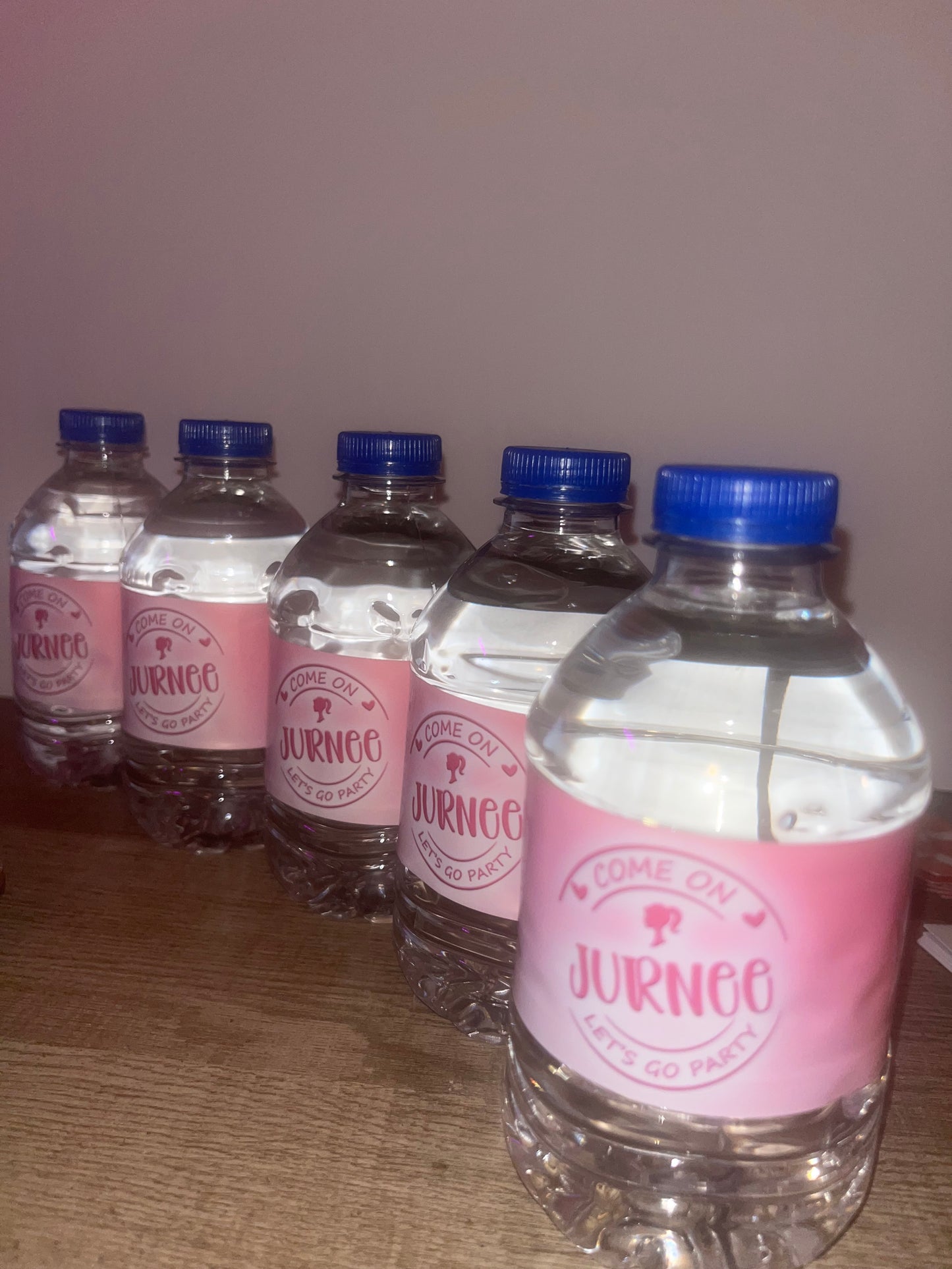 Barbie Water Bottle Labels