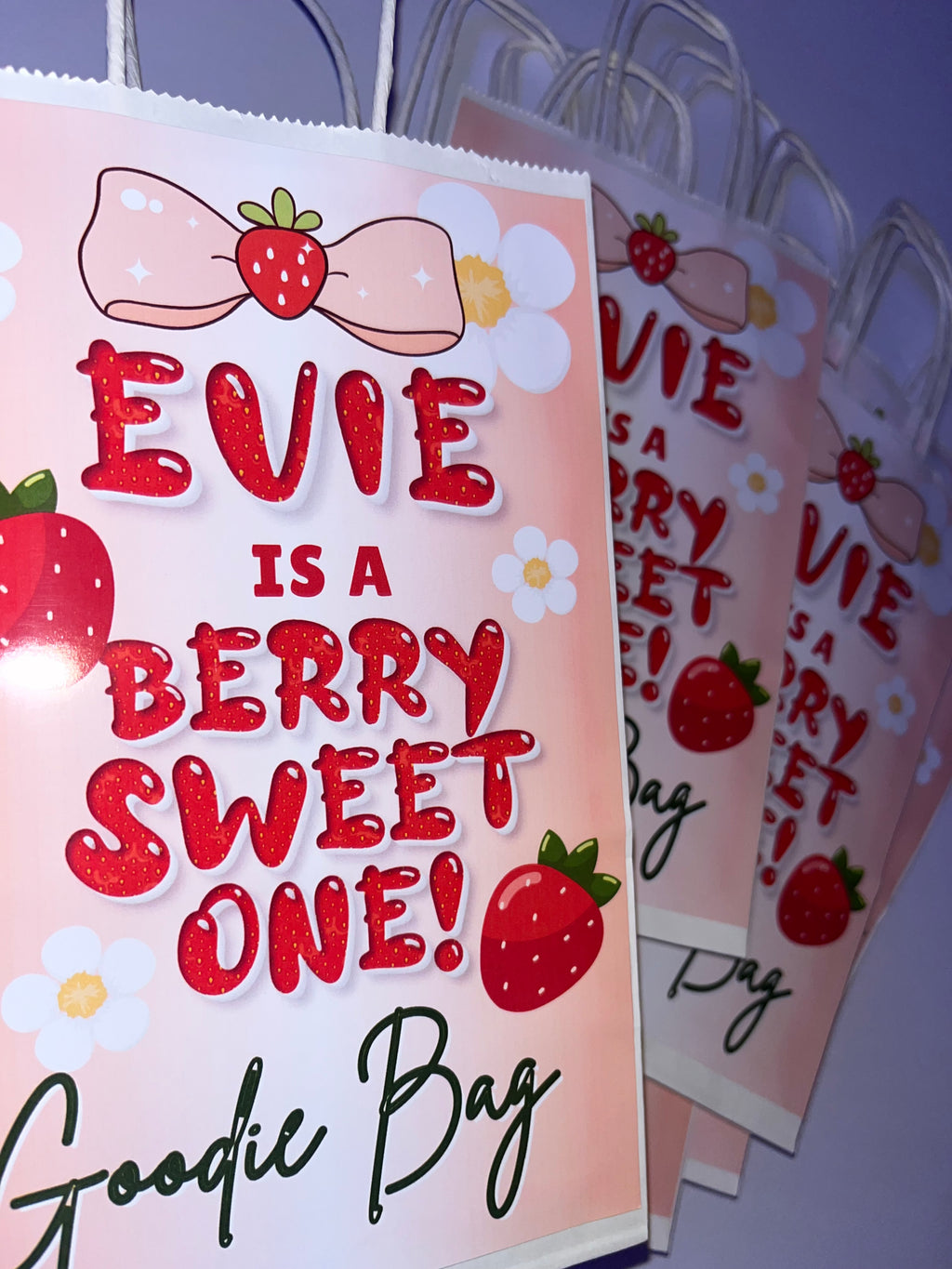 Berry Sweet One Party Favor Bags