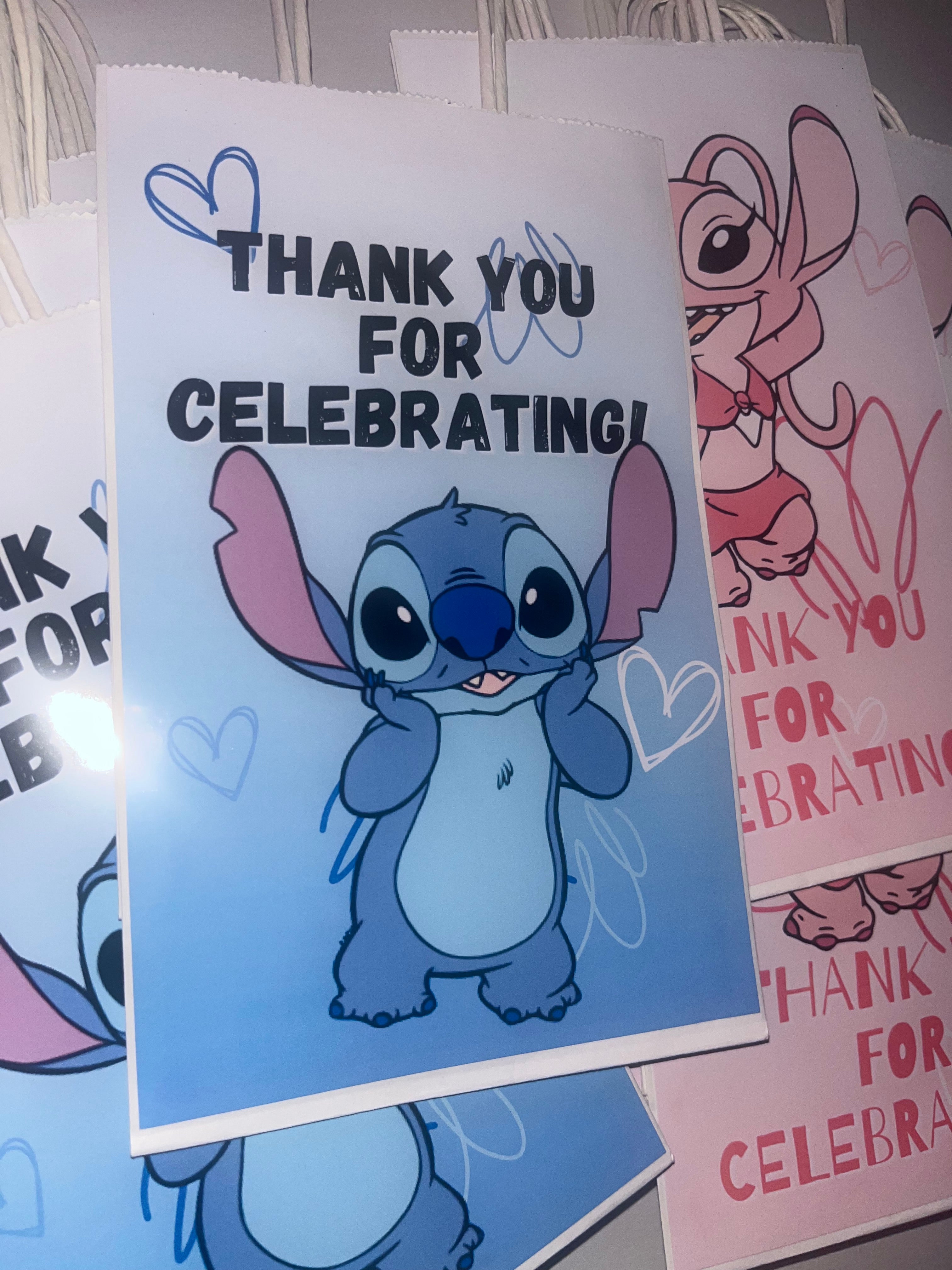 Stitch & Angel Favor Bags