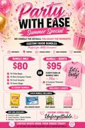 Party With Ease Summer Special – Custom Favor Bundle (15 Count)