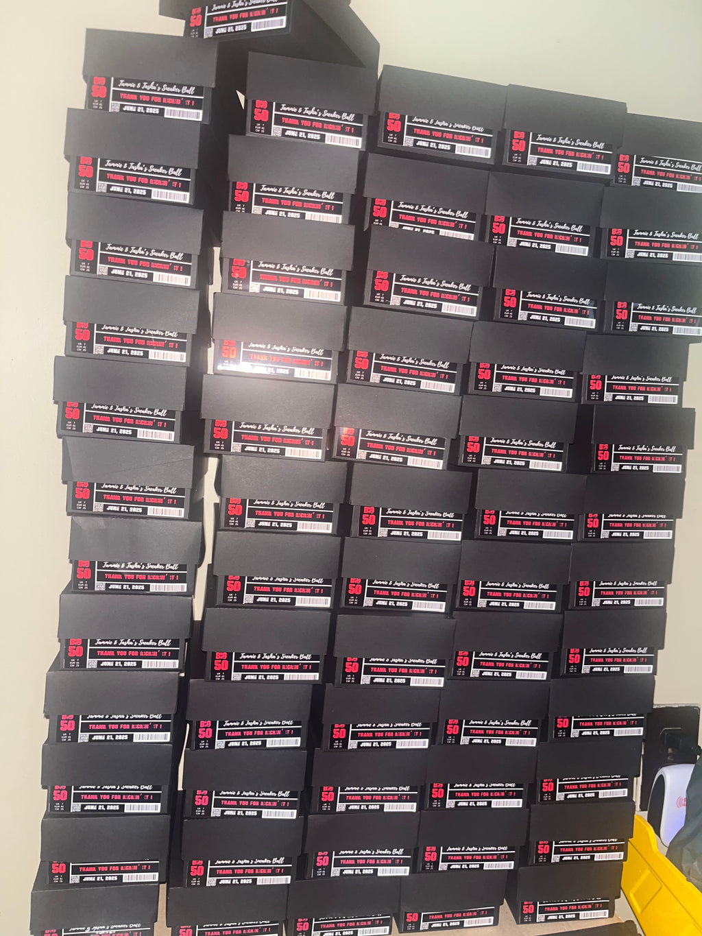 Custom Mini Shoe Box Party Favors with Lids