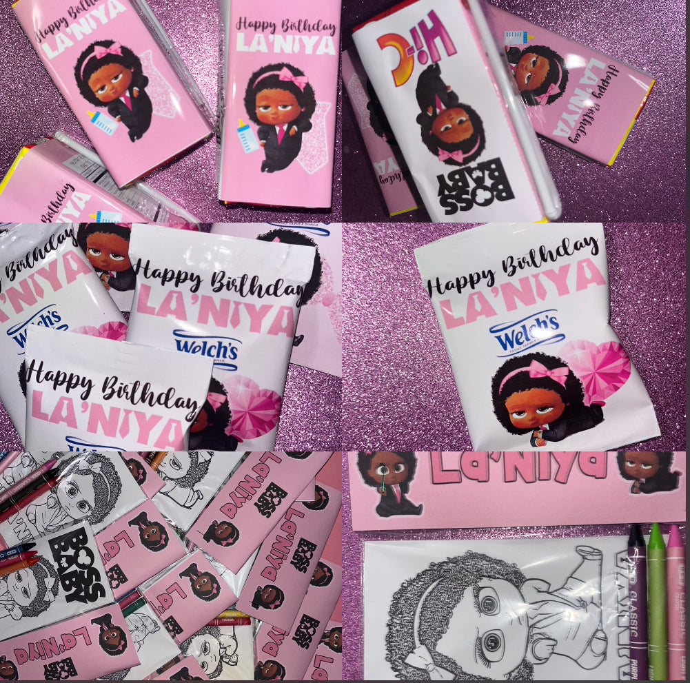 PARTY FAVOR ADD ONS ** Any Theme**