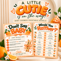 A Little Cutie Is on the Way 🍊 Citrus Baby Shower Printable Party Bundle