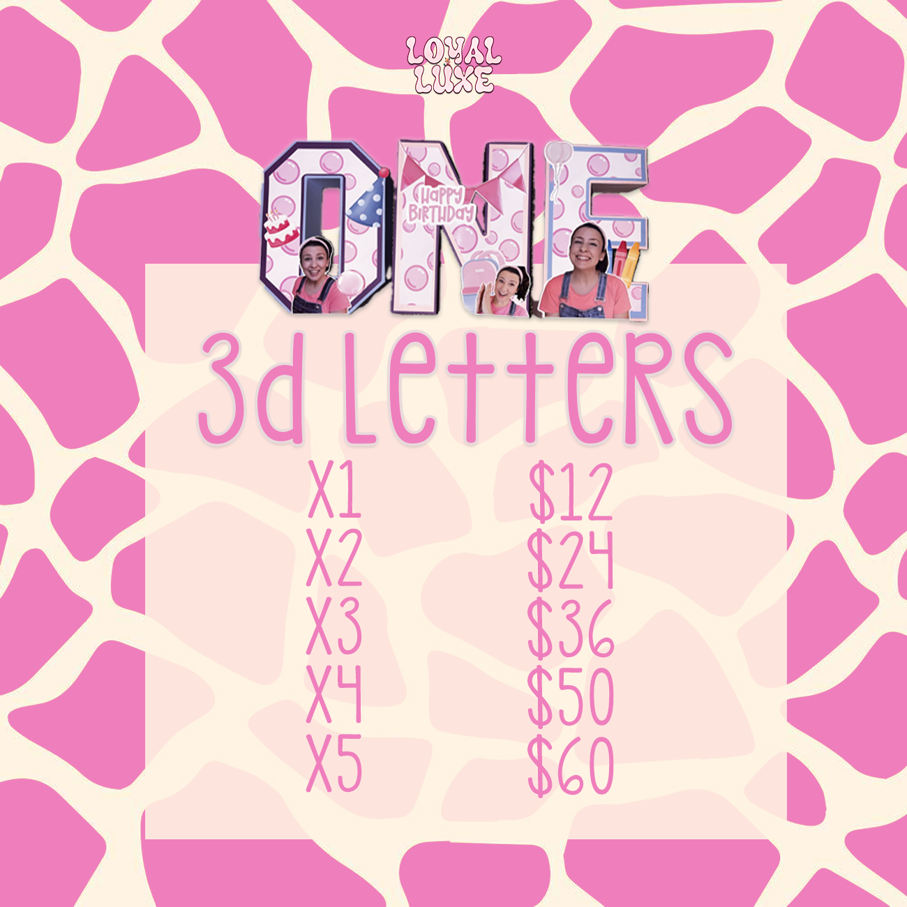 3D Letter Special!