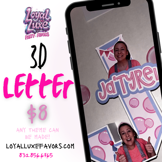 3D Letter Special Ends September 30