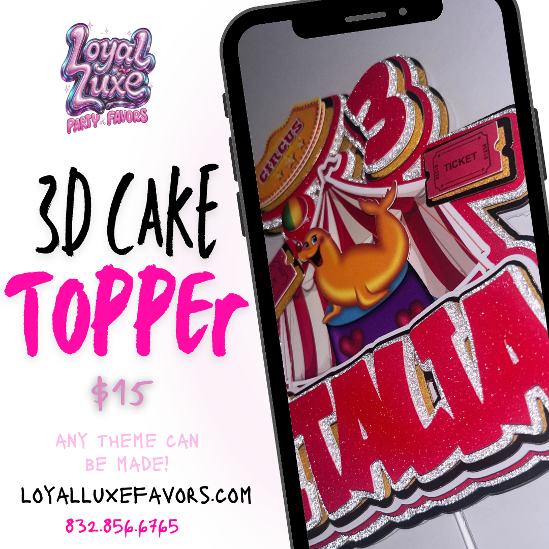 Simple 3D Cake Topper Deal